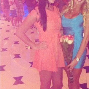 Coral lace dress only worn once